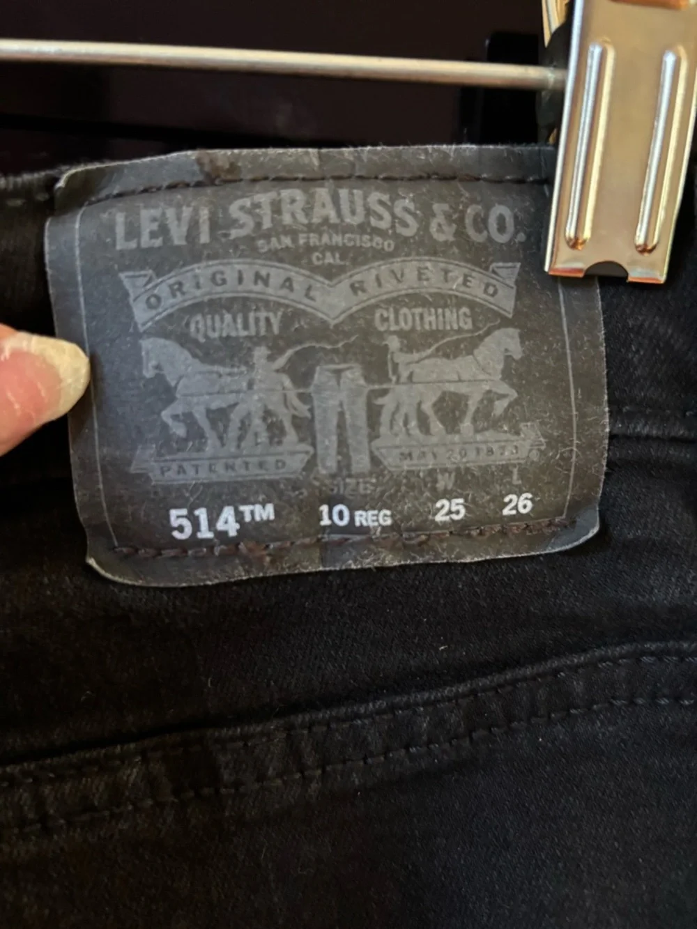Levi's Black Slim Straight Kids Jeans